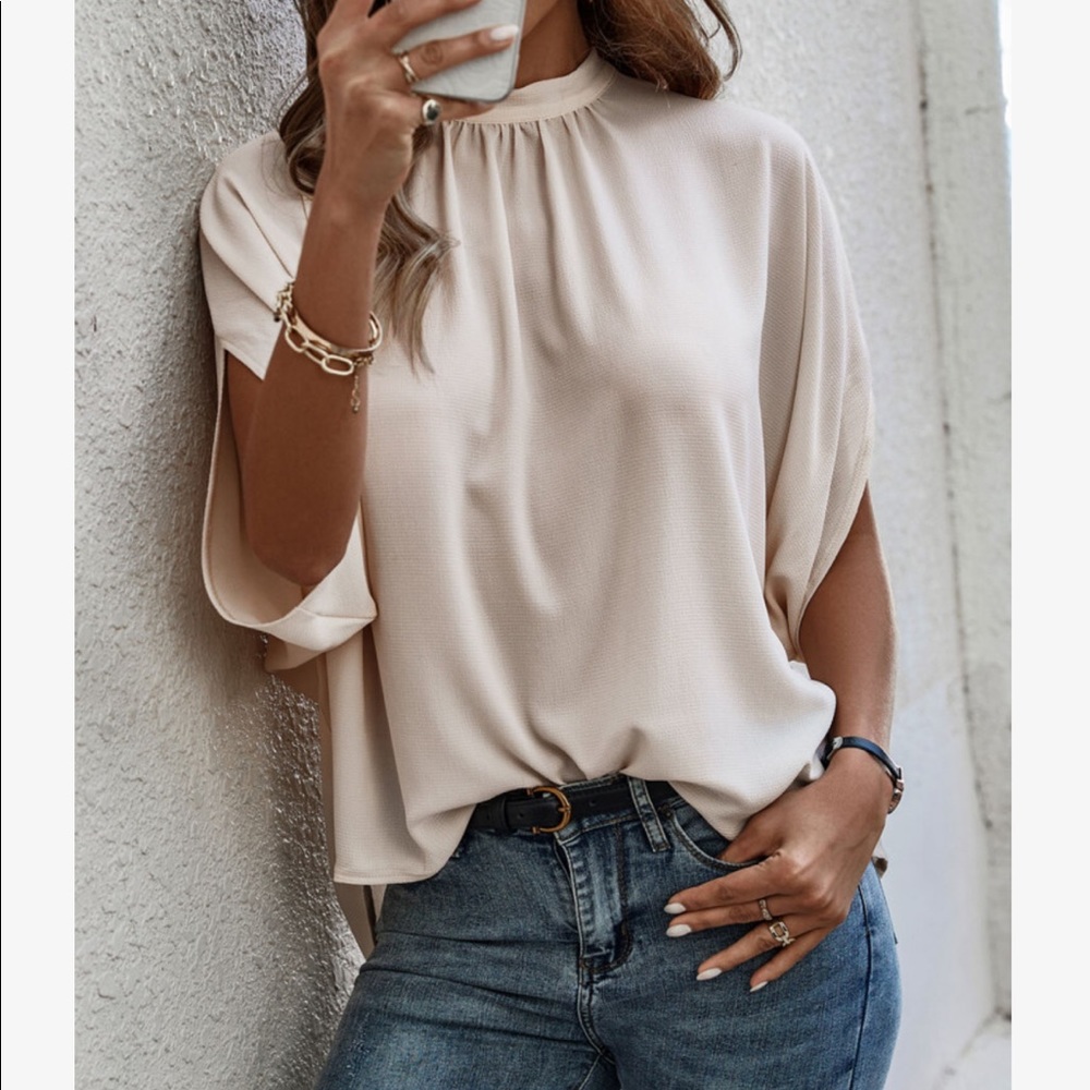 Boho Oversized Loose Fit Dolman Sleeve Top Blouse GREEN - Picture 6 of 14